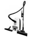 Johnny Vac Silenzio Canister Vacuum - HEPA Filtration - HEPA Bag - Wessel-Werk Turbo Air Nozzle - Telescopic Handle - Set of Brushes