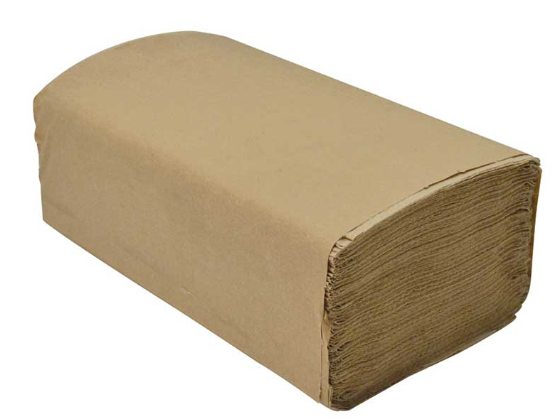 DuraPlus® Single Fold Paper Towel, Kraft, 16 Packs/Case, 250 Sheets/Pack