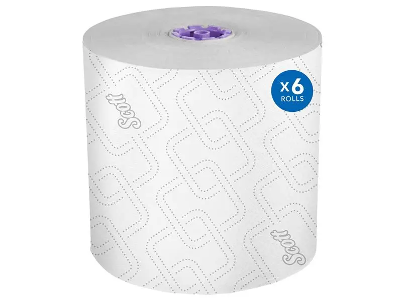Scott® Essential High-Capacity Hard Roll Towels for Purple Core Dispenser 950'/Roll (6Rolls/Case)
