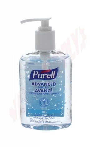 PURELL SANITIZER W/PUMP 236-ML 8-OZ BOTTLE 