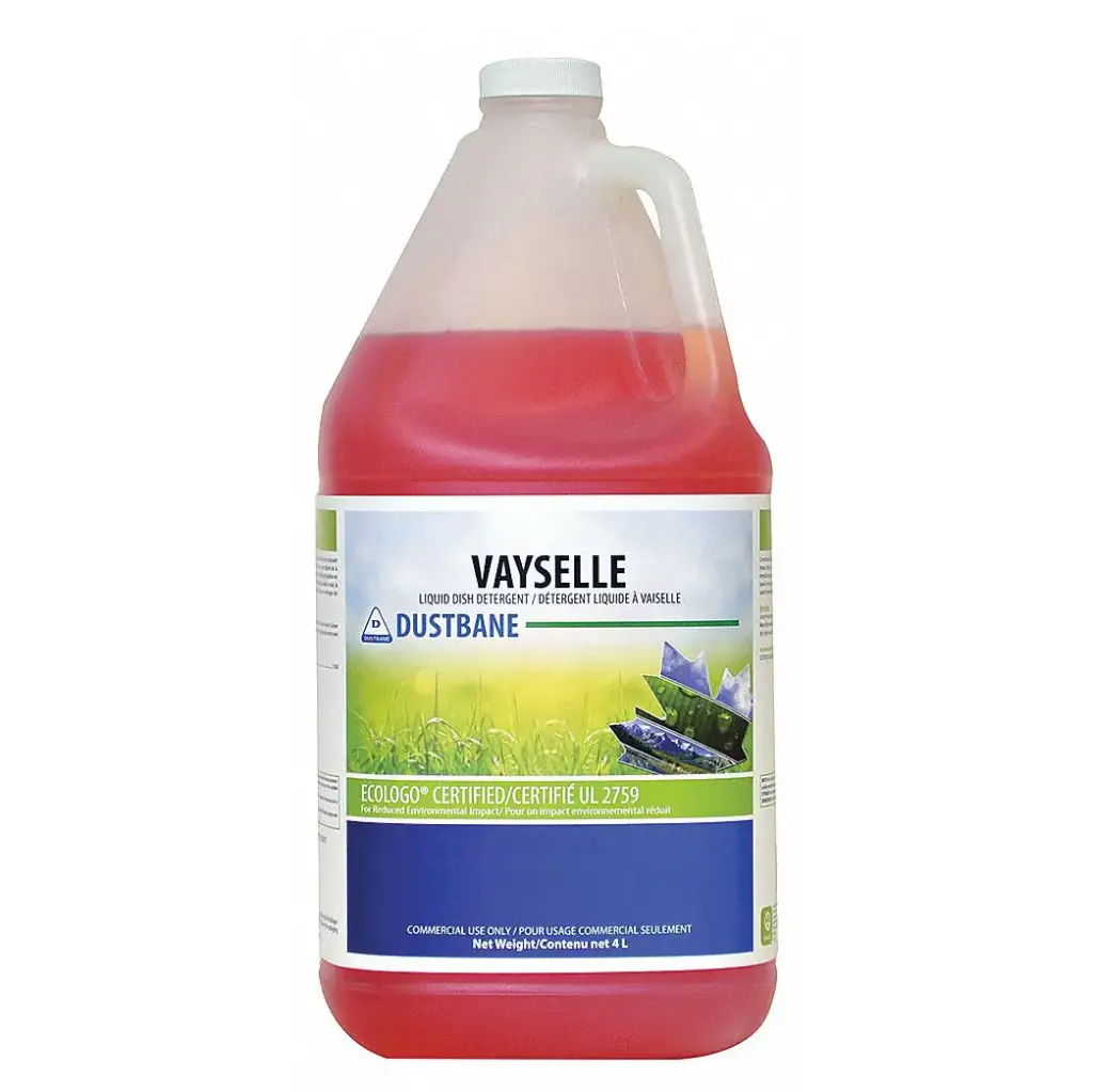 Dustbane® Vayselle Manual Dishwashing Liquid, Eco-Logo, Fruity Scent, 4L