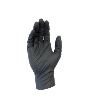 SURETOUCH Nitrile Gloves,Black, 8-MIL,Large,50/Box
