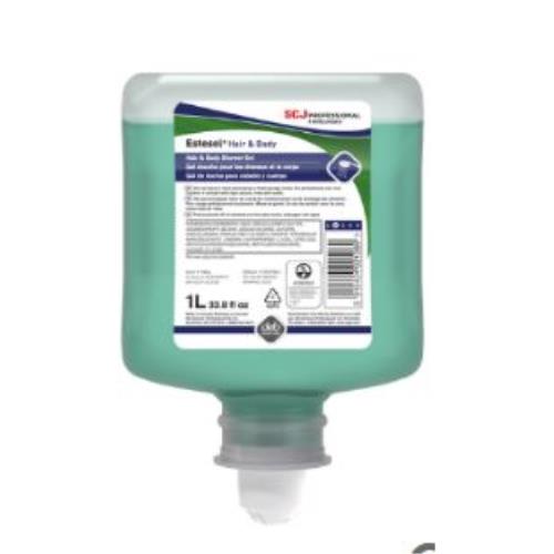 Estesol®(SC Johnson)Hand, Hair, and Body Cleaner, Rainforest Fragrance, Green, 4L , 4 Pack/Case