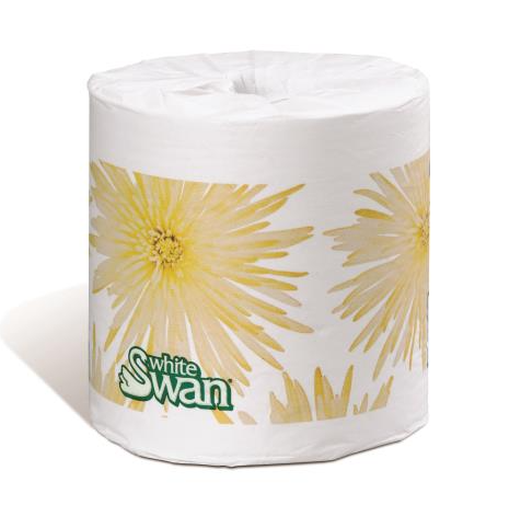 White Swan® Bathroom Tissue, 2-Ply, 420 Sheets/Roll, 48 Rolls/Case
