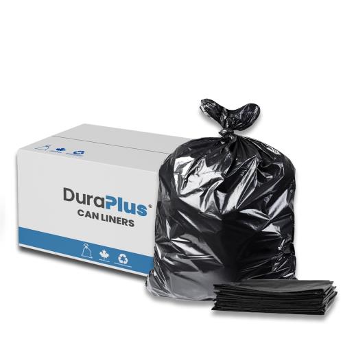 DuraPlus Can-Liner, Strong, Black, 35" X 50", LLDPE, 125/Case