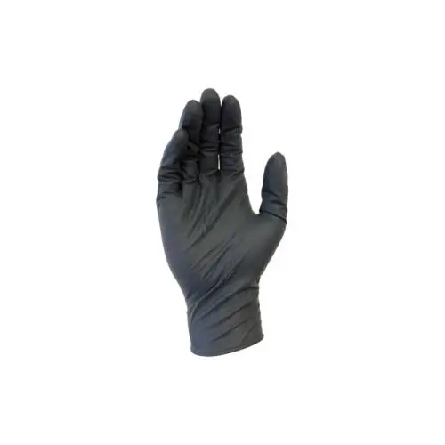  Nitrile Gloves,Black, 5-Mil,X-Large,100/Box