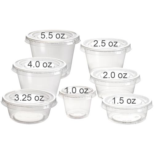 PE Portion Cup, 1 Oz., Clear, Polypropylene, 2500 Cups/Case