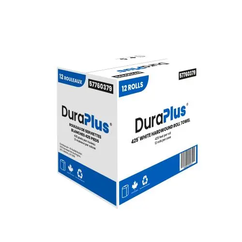 DuraPlus® Hardwound Roll Towel, 425', White, 1 Ply, 12 Rolls/Case
