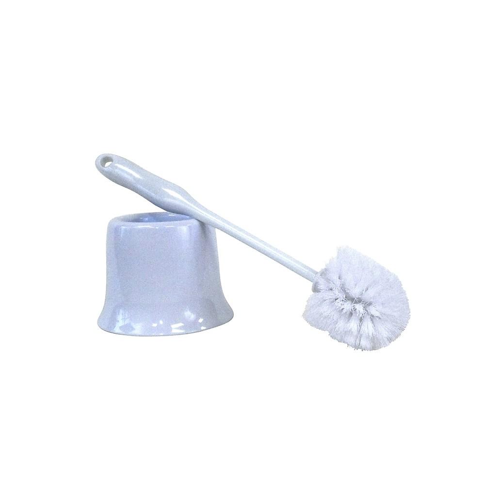 Globe Toilet Bowl Brush and Caddy Set, 16"L, Commercial Grade