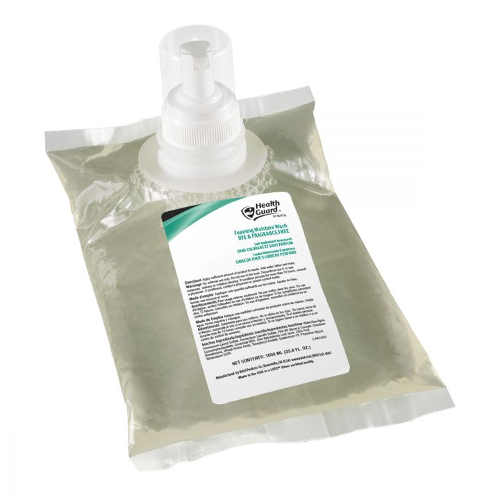 Health Guard Foam Moisture Soap ,Dye Free,1000ml,6/Case (Kutol)