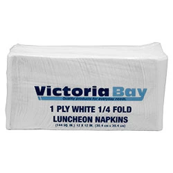 VicBay Luncheon Napkin 1/4/Fold 1-Ply 6000/Case