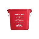 Globe 3Qt Sanitation Pail,Red, 1/Pack