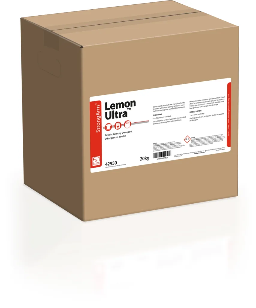 StrongArm Lemon Ultra Heavy-Duty Laundry Detergent Powder 20Kg