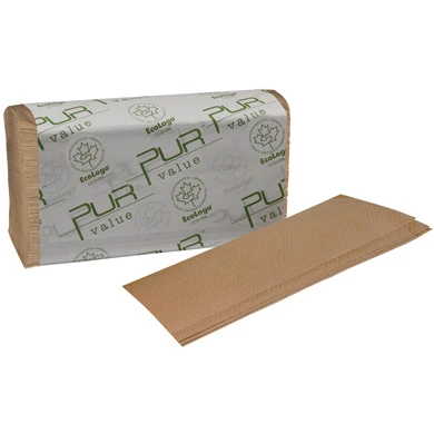 Pur Value MultiFold Towel Kraft 250/Pack 16Pack/Case
