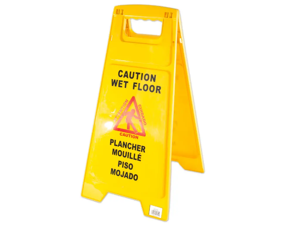 24" Caution Wet Floor Sign
