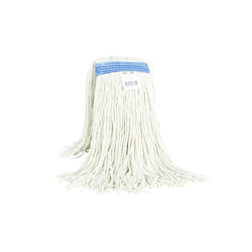 WET MOP COTTON CUT END NARROW BAND 16-OZ White