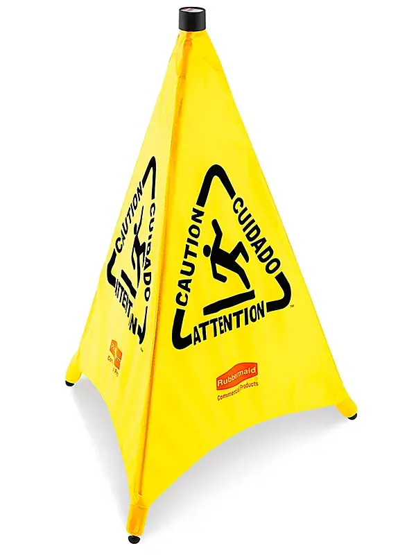 Pop Up Safety Cone 30" Caution/ Wet Floor