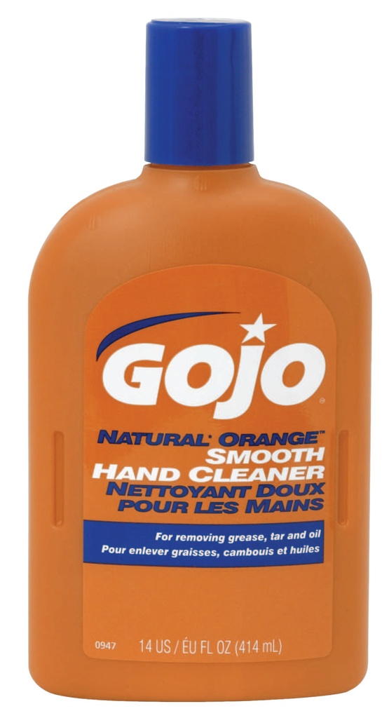 [0947] GOJO® NATURAL* ORANGE™ Smooth Hand Cleaner 14oz