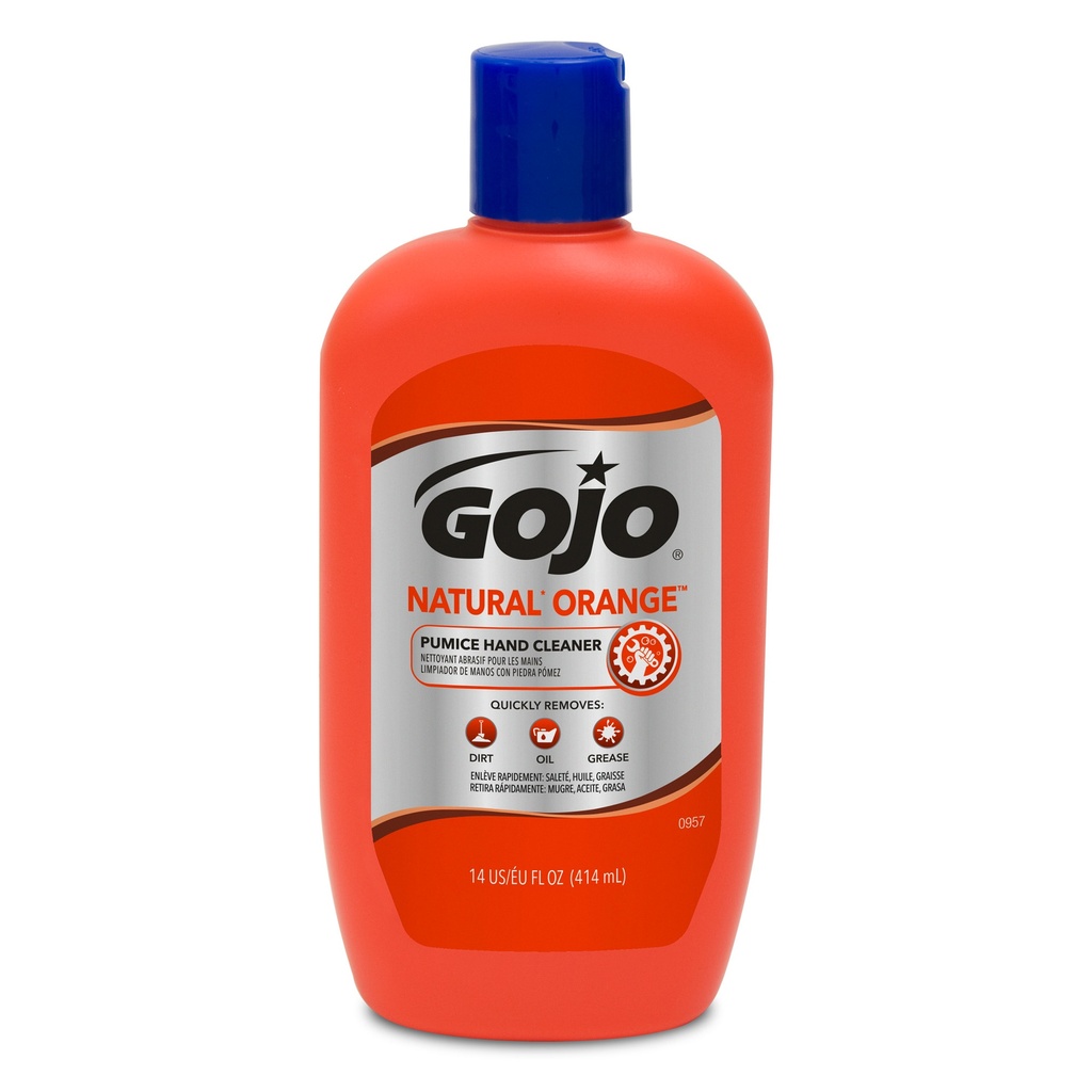 [0957] GOJO 14 Oz. NATURAL ORANGE Pumice Hand Cleaner - Citrus Scent