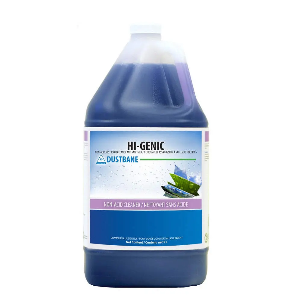 Dustbane Hi-Genic Non-Acid Washroom Cleaner & Sanitizer, 5L