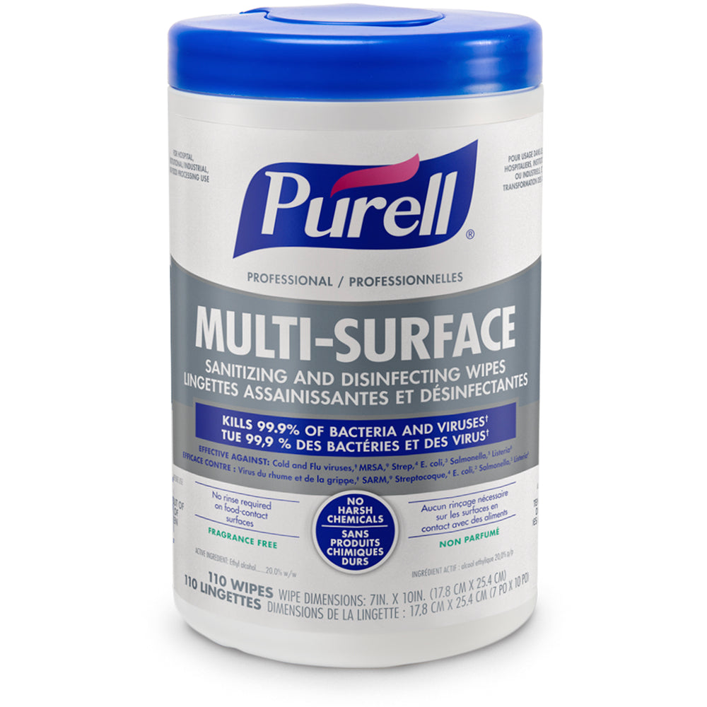 [9345-06] Purell Multi-Surface Sanitizing and Disinfecting Wipes - 110 Count