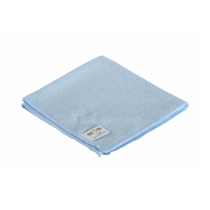 Globe Microfiber Cloth - 14" X 14" - Blue - 10/Pack