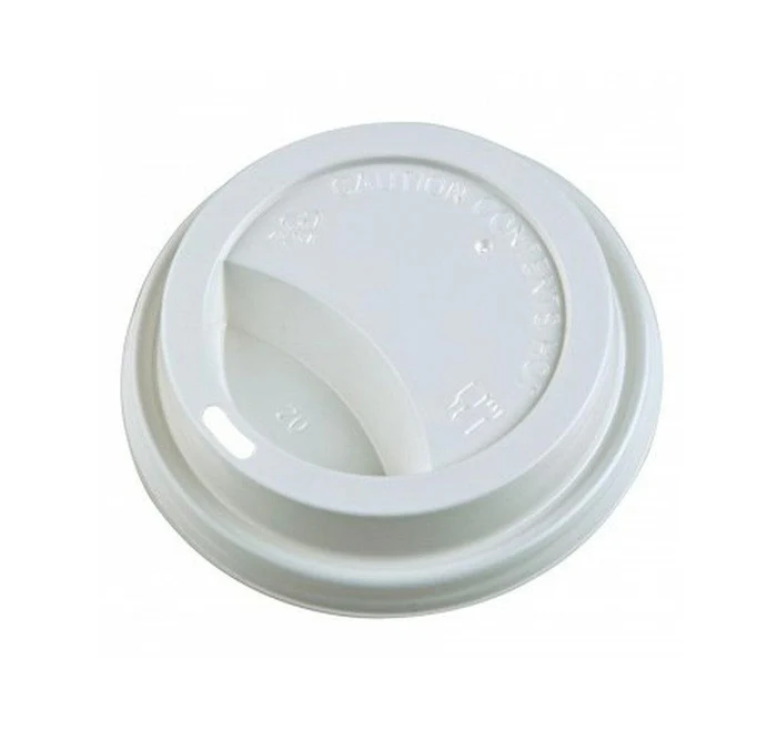 Dome Sip Lid for 10-24 oz Hot Cups- 1000/Case - White