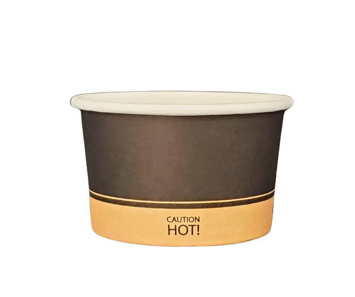 4oz Paper Soup Container - Ebony Print-1000/Case