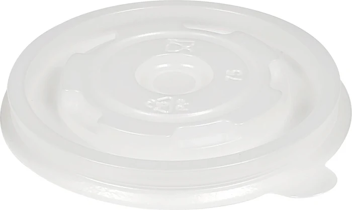 Plastic Lids for 4oz Paper Soup Container-Clear-1000/Case
