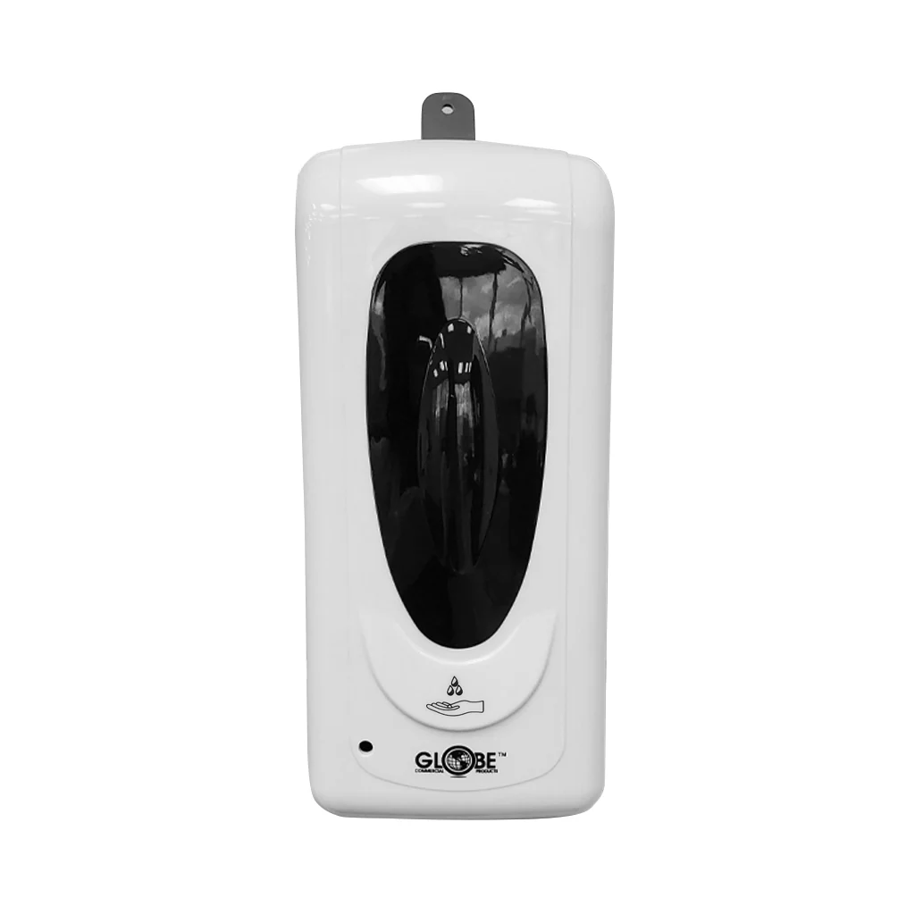 [4804W] Touch-Free Dispenser With Refillable Bottle - 5.25"L X 5"W 10.75"H / White / Liquid Soap or Sanitizer