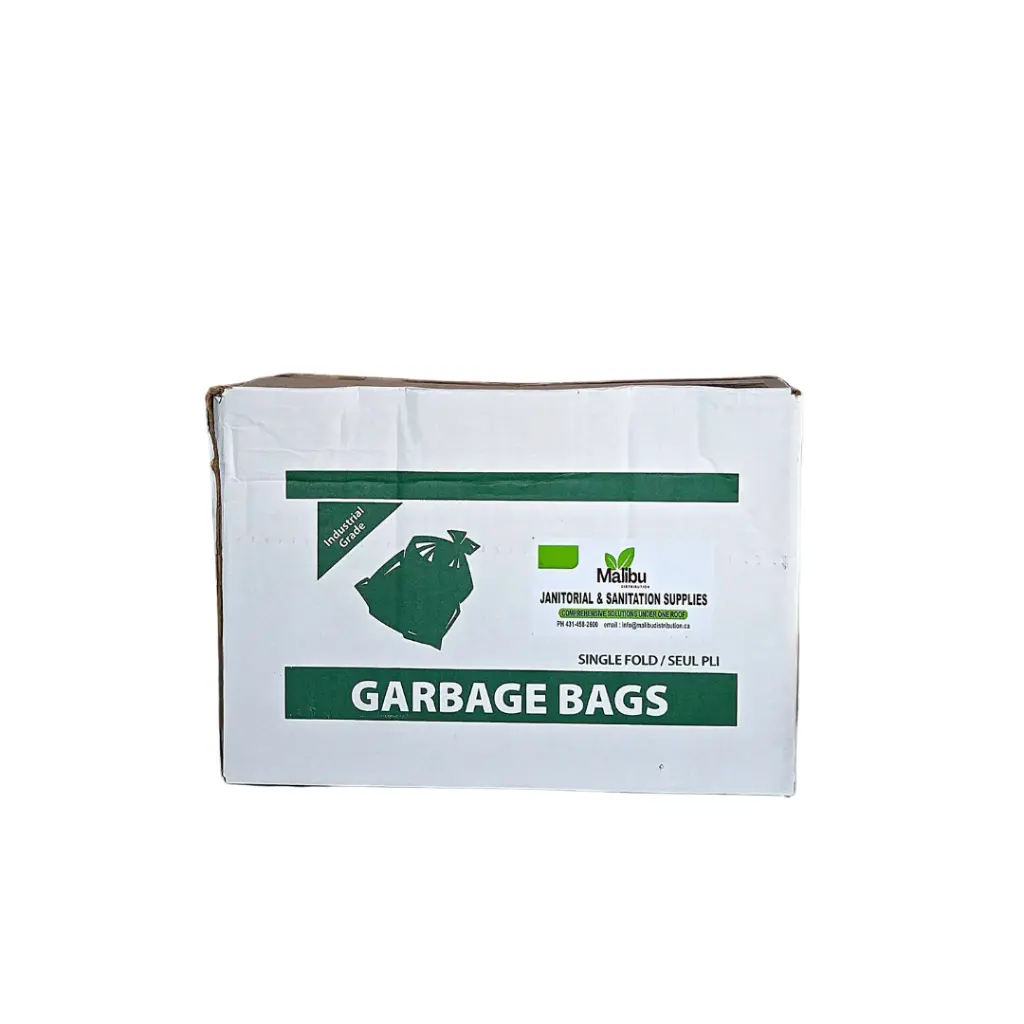 MD 35" x 50" Strong,Black Garbage Bags, 200/Case