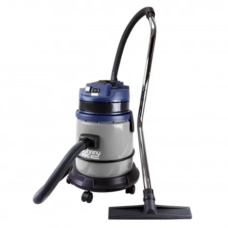 Wet & Dry Commercial Vacuum - Capacity of 7.5 gal (28.5 L) - Electrical Outlet for Power Nozzle - 8' Hose - Metal Wands - Brushes and Accessories Included