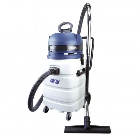 Johnny Vac Heavy Duty Wet & Dry Commercial Vacuum - Capacity of 22.5 gal (85 L) - FLOWMIX Technology - 2 Motors - Electrical Outlet - 10' (3 m) Hose - Plastic and Aluminium Wands - Brushes and Accessories Included - IPS ASDO07433 - JV420HDM