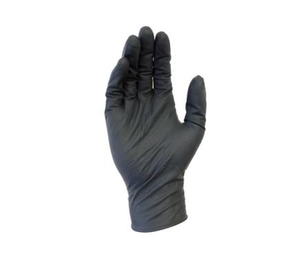SURETOUCH Nitrile Gloves,Black, 5-MIL,Large,100/Box